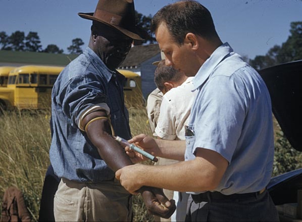 600 African American men from Macon County, Alabama were enlisted to partake in a scientific experiment on syphilis