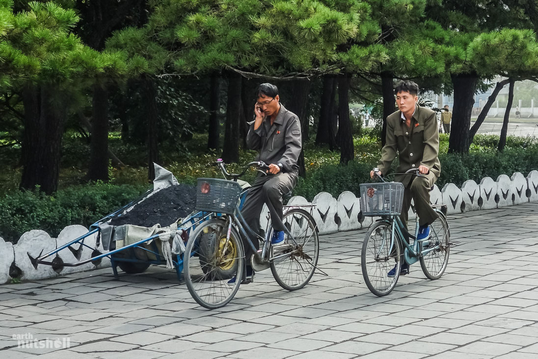  Mobile phones are now commonplace in North Korea’s major cities. ‘Bar’ phones, flip phones and touch screens were all available, usually Chinese imported models with customised (censored) software. They connect via Koryolink, North Korea’s main telecommunications network that has blocked both internet access and international calls. Koryolink has a separate network for foreigners and you are unable to call North Korean SIM’s and they can’t call you.