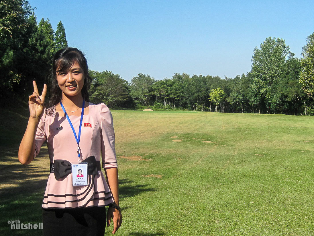  I played a round of golf at Pyongyang Golf Course. One of my guides came prepared for a day on the grass by wearing high heels. She quickly regretted that decision. My guides knew nothing about golf and had never visited the course before, it’s so rarely visited that we even got lost trying to find it. My 18-hole round here ended up being one of my favourite experiences in North Korea, here is a further look.