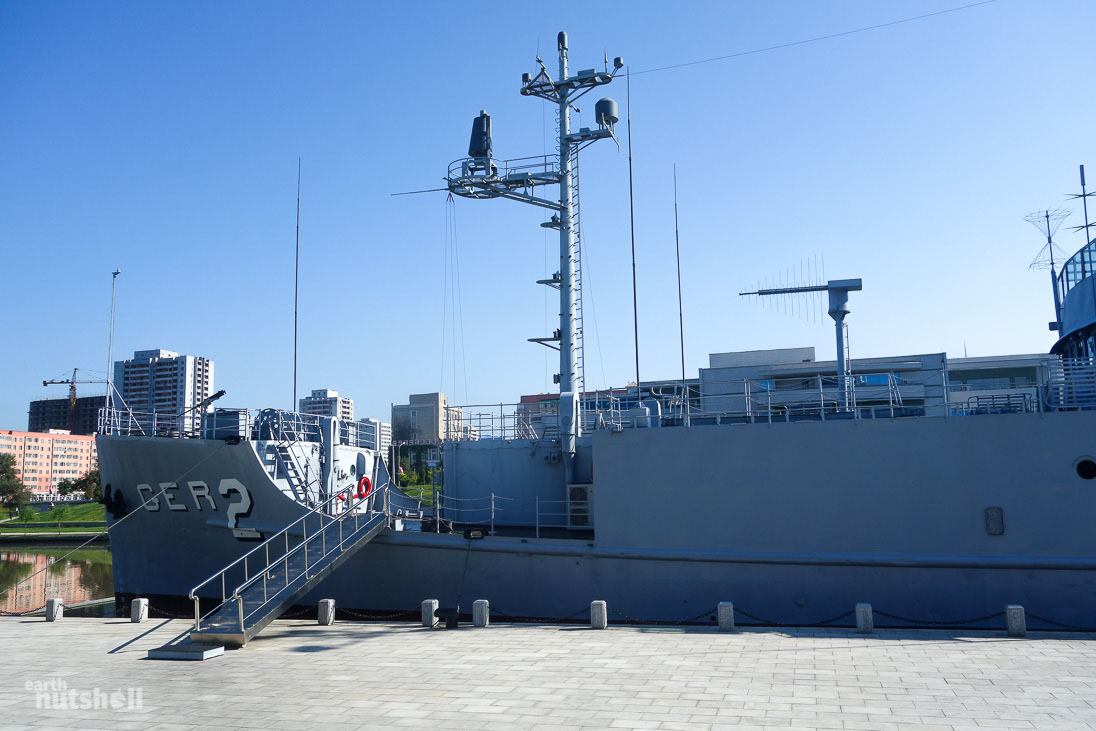  The American ‘Spy Ship’ USS Pueblo was captured by North Korea in 1968. It remains docked in the Taedong River in Pyongyang and is used as a leading propaganda tool, solid evidence of American aggression. As a tourist you’re encouraged to board the vessel where you’ll see bullet holes, watch a video on the capture and hear stories of North Korean heroism. The USS Pueblo remains a commissioned vessel, the only American vessel still held captive.