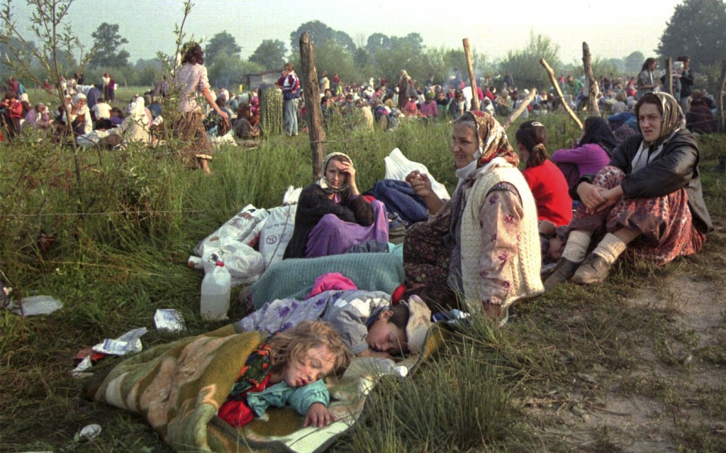 During the first three months of war, from April to June 1992, the Bosnian Serb forces, with support from the JNA, destroyed 296 predominantly Bosniak villages in the region around Srebrenica, forcibly uprooted some 70,000 Bosniaks from their homes and systematically massacred at least 3,166 Bosniaks.