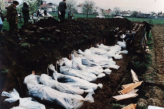 Exhumation of the Srebrenica massacre victims